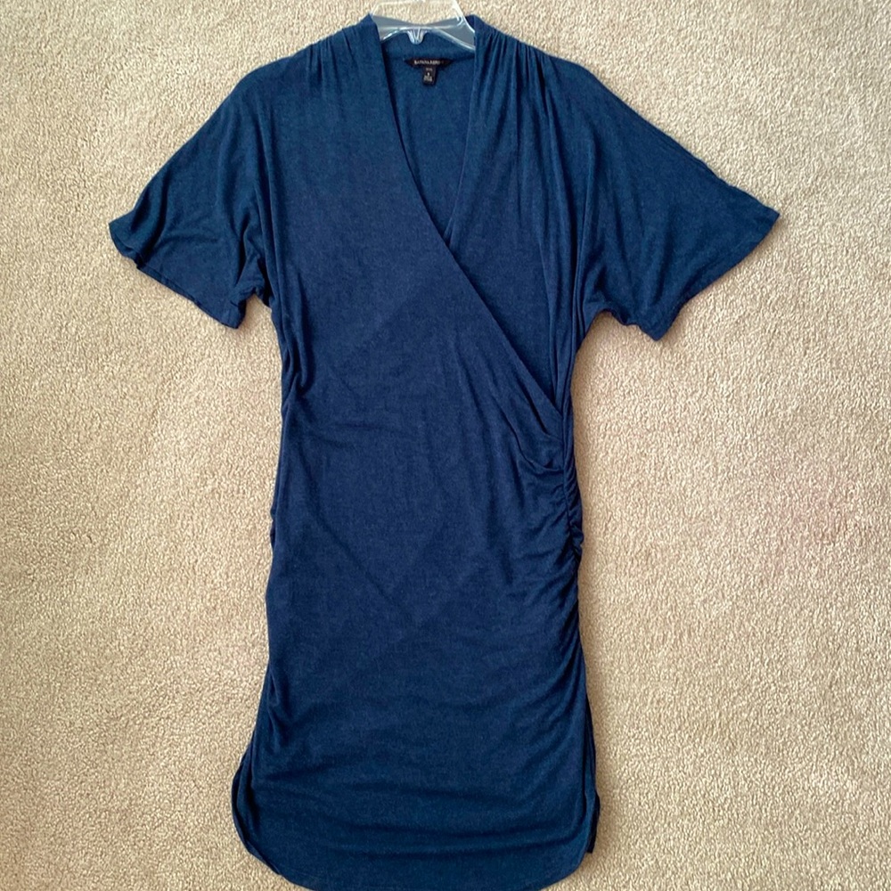 Banana Republic wrap dress with ruching